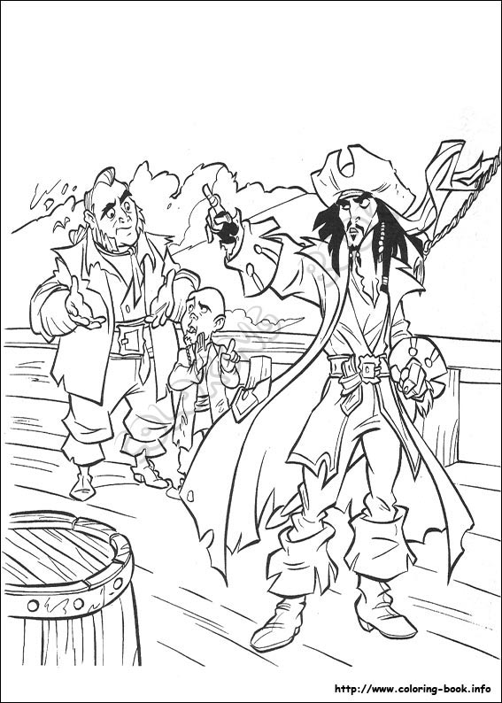 Pirates of the Caribbean coloring picture